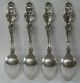 Lily Whiting Sterling Silver Teaspoon 5 ¾”l Set Of 4 C.  1902 Heavy Mks Other photo 4