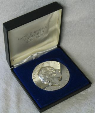 Georg Jensen Hans Christian Andersen Sterling Silver Commemorative Medal Coin photo