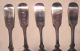 American Sterling Plain Tea Spoons 5 E Chubbuck 1870 ' S Other photo 1
