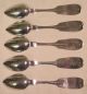 American Sterling Plain Tea Spoons 5 E Chubbuck 1870 ' S Other photo 3
