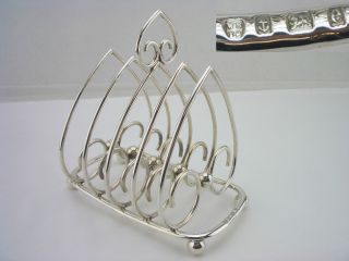 Edwardian Silver Heart Toast Rack 1904 5oz Williams (birmingham) Ltd photo