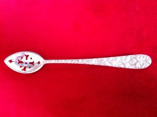 Schofield Baltimore Rose Pierced Olive Spoon, ,  No Mono,  Excellent photo
