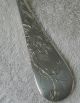 Knowles Sterling Silver Preserve Spoon Bright Cut Floral Rose Other photo 2