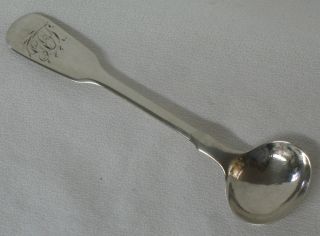 James Beebe Sterling Silver Master Salt Spoon London C.  1841 photo