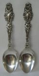 Lily Whiting Sterling Silver Teaspoon 5 ¾”l Set Of 2 C.  1902 N Other photo 2