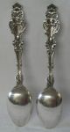 Lily Whiting Sterling Silver Teaspoon 5 ¾”l Set Of 2 C.  1902 N Other photo 3