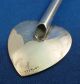 Heavy Sterling Heart Shaped Etched Sipper Straw (s) Other photo 1