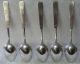 J Seymour Sterling Silver Teaspoon Square Handle Set Of 5 Japanese Other photo 1