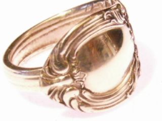 Lunt American Victorian Sterling Spoon Ring Sz 4 - 8 photo