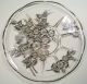 Sterling Silver Overlay Glass Cake Plate Other photo 1