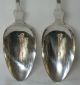 Albert Wakefield Antique Coin Silver Tablespoon Serving Spoon Set Of 2 Nh Other photo 1