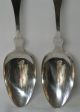 Albert Wakefield Antique Coin Silver Tablespoon Serving Spoon Set Of 2 Nh Other photo 3
