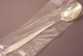 Lullaby Sterling Etched Flower Infant Feeding Spoon - New photo