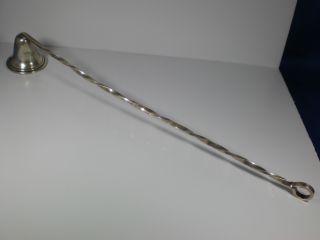 Antique All Sterling Twist Handle Candle Snuff photo