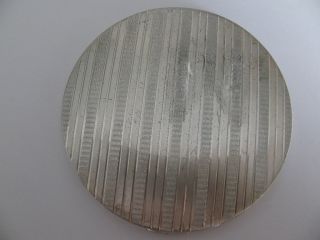 Vintage Sterling Silver Large Compact No Scrap photo