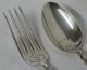 Peony No.  26 Whiting Sterling Silver Christening Set Fork Spoon Knife Aesthetic Other photo 7