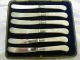 Sterling Ferrule Mop Handle Knives Set Of 6 W/box Other photo 1