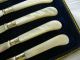 Sterling Ferrule Mop Handle Knives Set Of 6 W/box Other photo 2