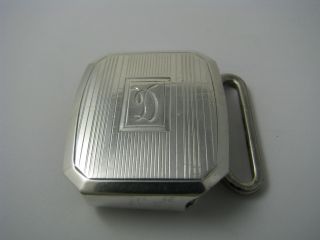 A Vintage Sterling Silver Belt Buckle 925 Silver By Dbp Ca1930 Excellent photo