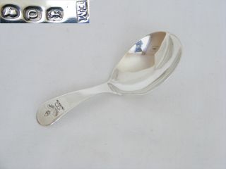 Lovely George Iii Solid Silver Caddy Spoon – London 1811 photo