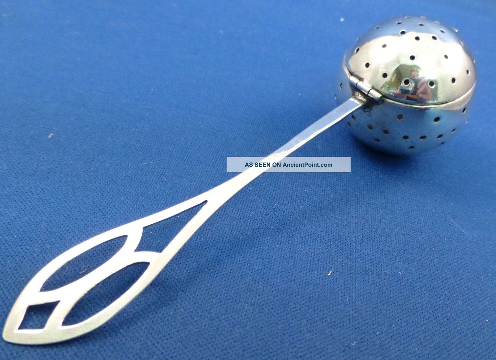 Tea Ball All Sterling With Pierced Handle Other photo