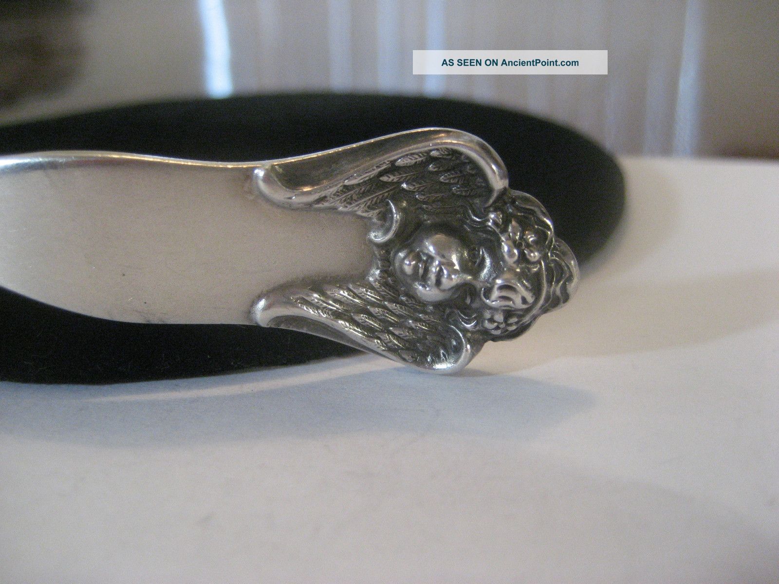 Fine Rare George Shiebler Winged Cherub Sterling Sauce Ladle,  Brooklyn,  C1880s Other photo