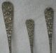 Rose Repousse Stieff Sterling Silver Butter Knife Meat Fork Pickle Fork Other photo 2