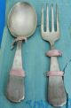 Antique Webster Sterling Silver - Scarce Tiny Tot Treasures Set Child Flatware Other photo 1