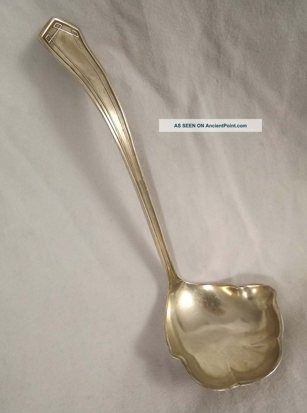 Sterling Silver.  925 Ssmc Small Sauce Syrup Ladle 5.  5 
