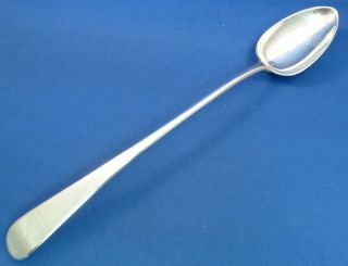 English Sterling Georgian Platter Spoon - 1788 - 12 1/4 