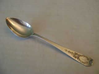 Antique Sterling Silver Teaspoon Monogrammed C photo