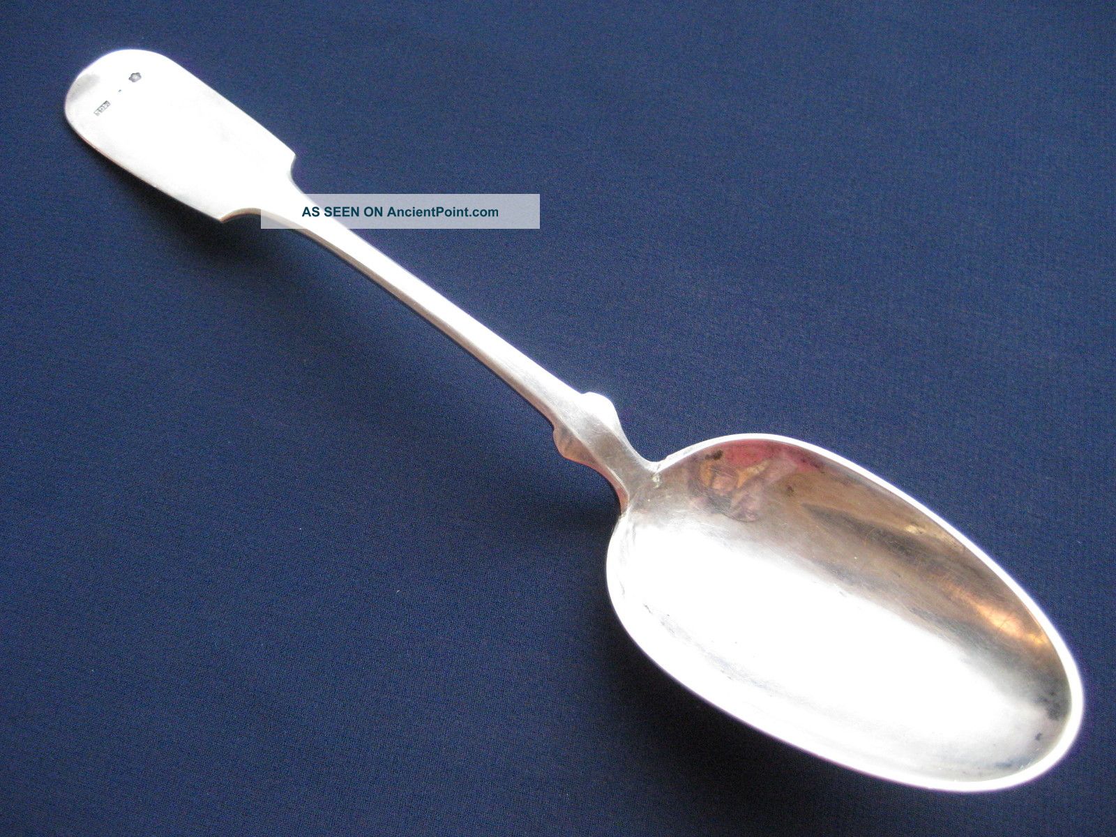Antique Austrian - Hungarian Silver Table Spoon Hallmark Female Profile Mgs Other photo
