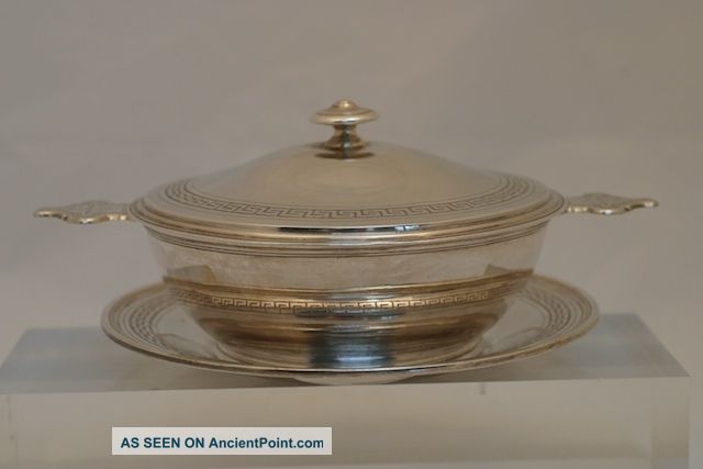 Antique French Silver Ecuelle Tureen Signed F.  Hugo Other photo
