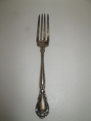 Antique Sterling Silver Fork Patent 1895 photo