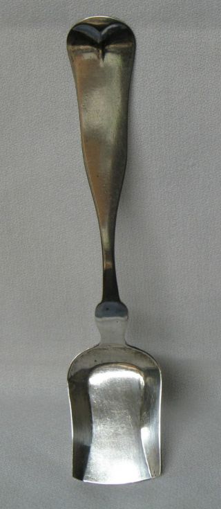 Dunlap & Parker American Coin Silver Sugar Shovel Spoon Manchester Nh C1850 photo