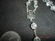 Sterling Silver Rosary With Cut Crystal Beads Vintage 21 Inches Long Other photo 7