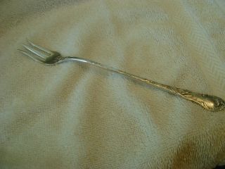 Antique Sterling Silver Long Handled Serving Fork By Blackington Circa 1901 photo