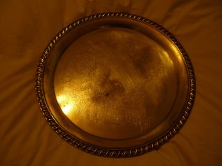 Leonard (leonars) Silverplated Platter - 121/4 