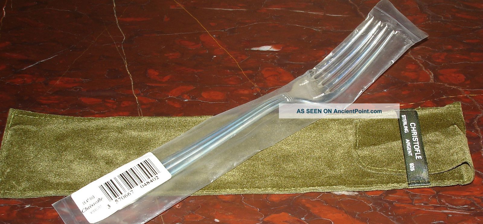 Christofle Sterling Silver Aria Flatware - New Sealed - Fork Other photo