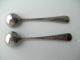 Sterling Silver Pair Salt Spoons Victorian Other photo 2