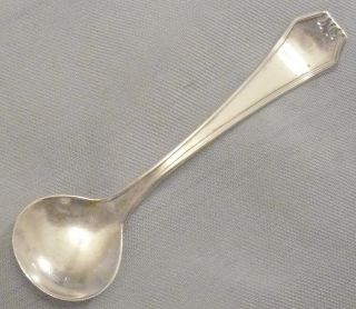 Antique 1910 American Sterling Salt Spoon Ssmc Saart 
