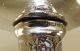 Vintage Manchester Silver Southern Rose Pattern Dinner Bell Repousse 5 - 1/8 
