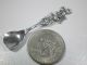 Pair Vintage Sterling Figural Cherub Salt Spoons 2 - 1/4 