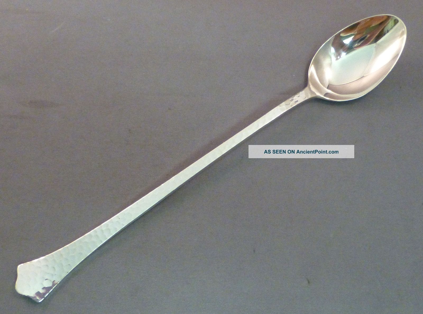 Spartan - Baker Manchester Sterling Ice Tea Spoon (s) - Hammered Other photo