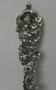 Marshall Fields & Co Sterling Silver Cold Meat Fork Cherub & Scroll Picnic Other photo 1