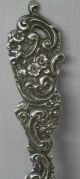 Marshall Fields & Co Sterling Silver Cold Meat Fork Cherub & Scroll Picnic Other photo 4