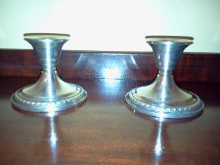 Sterling Silver Candle Holders - Vintage photo