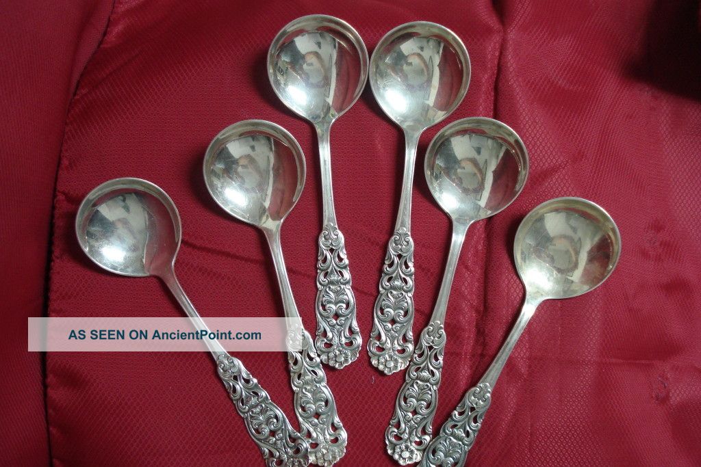 Th Marthinsen Sterling Silver 6 Teaspoons Andres Valore Other photo