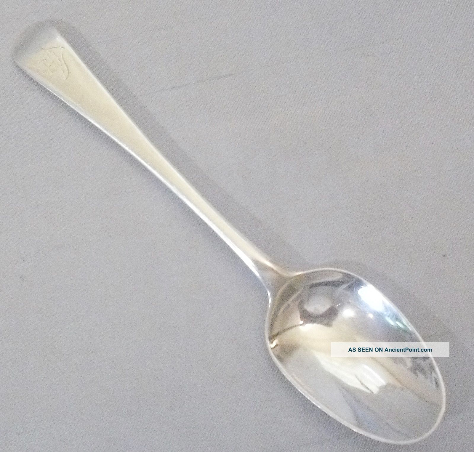 Antique Georgian Sterling Silver Old English Spoon Bird Crest 1789 Crossley Lon Other photo