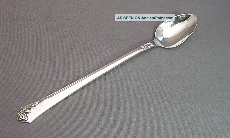 Damask Rose - Oneida / Heirloom Sterling Infant Feeding Spoon Other photo